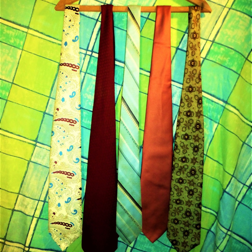 mens tie lot vtg. jc penny, leonardo, etc
